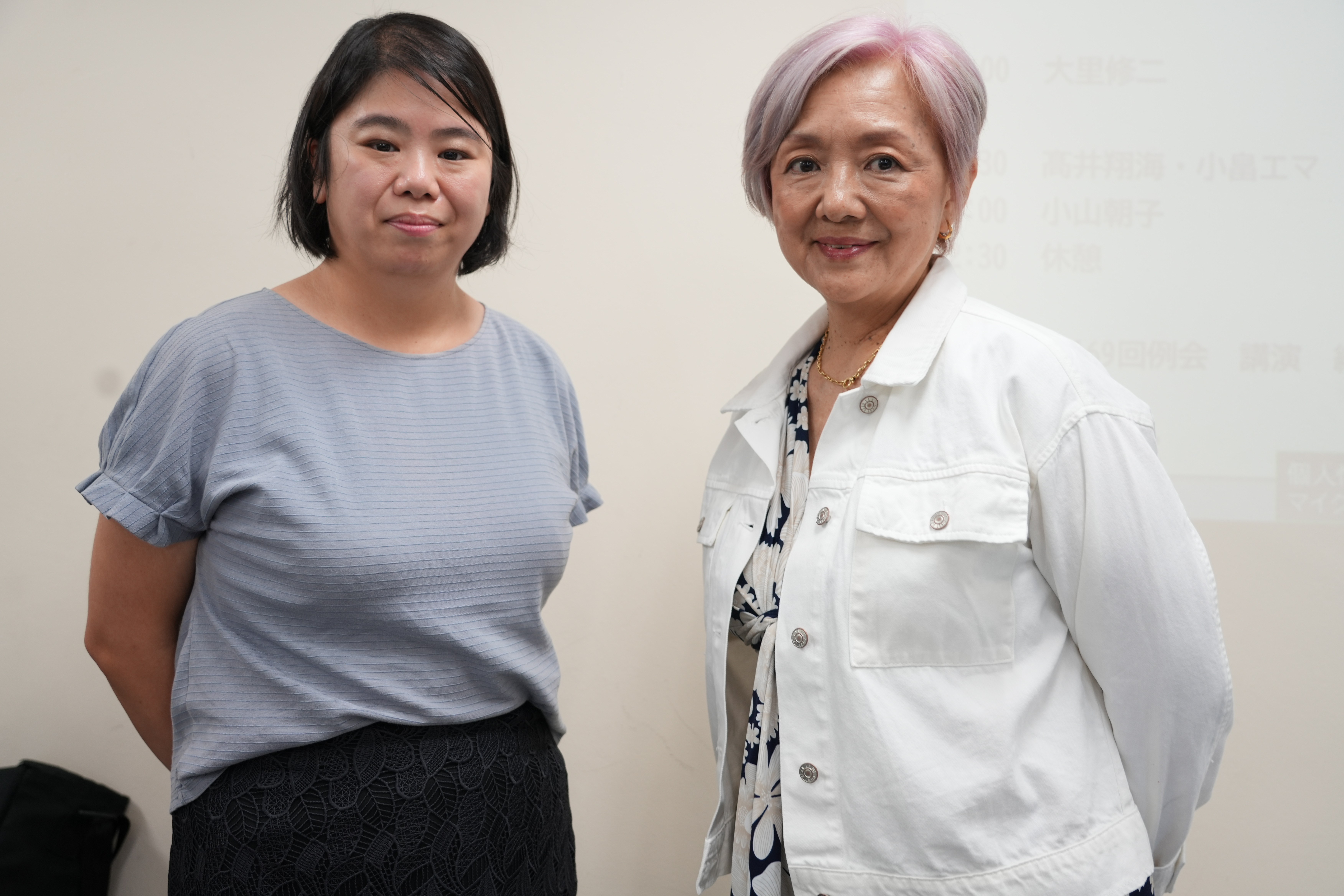 髙井翔海氏と小畠エマ氏